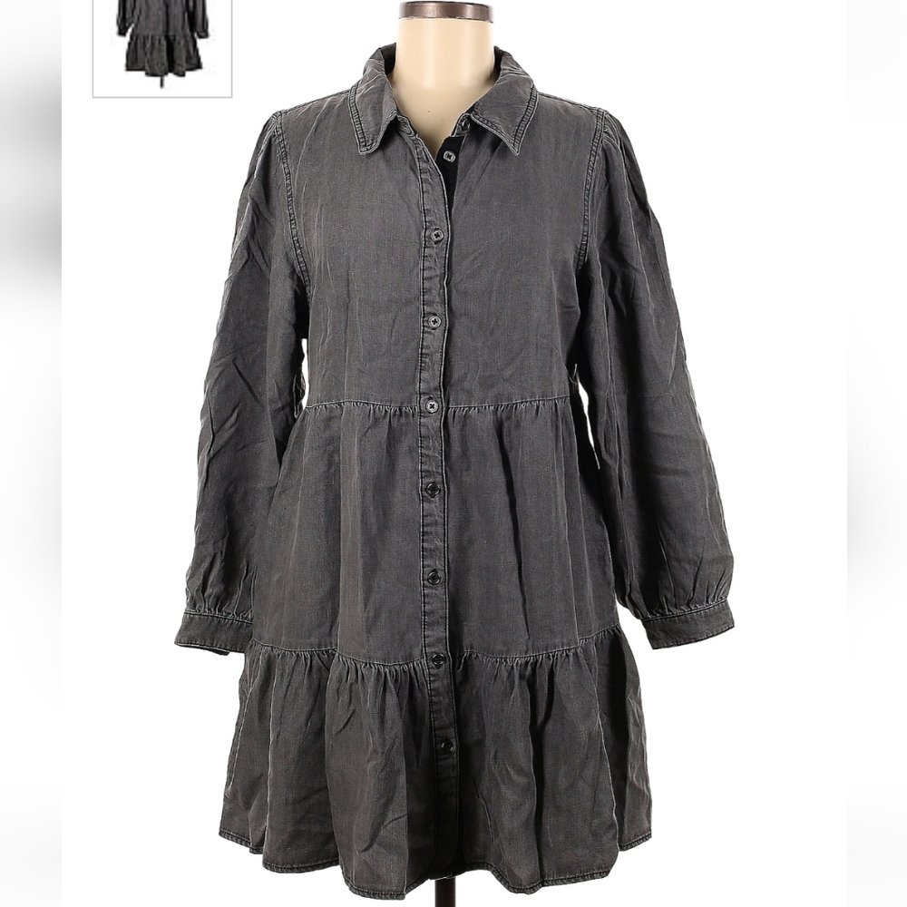 Serra button up dress size medium